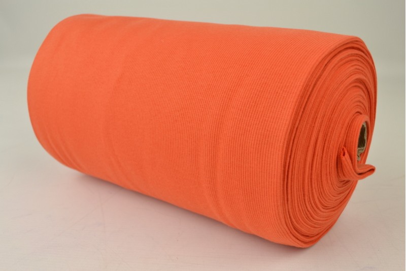 Rib boordstof – Oranje – Rol