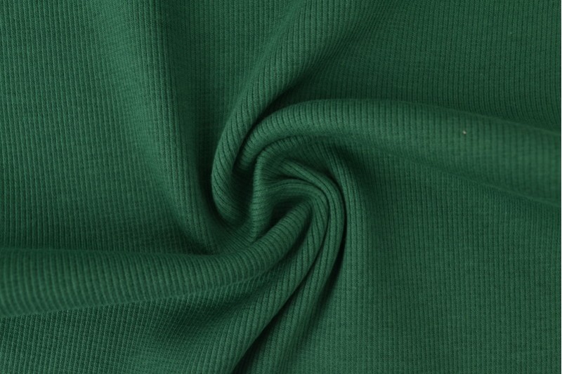 Rib boordstof – Donkergroen