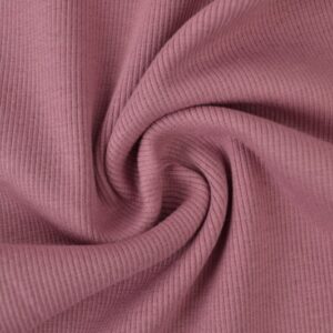Rib boordstof - Donker oud roze