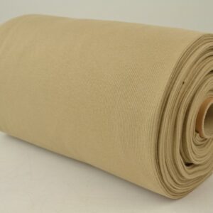 Rib boordstof - Donker beige - Rol