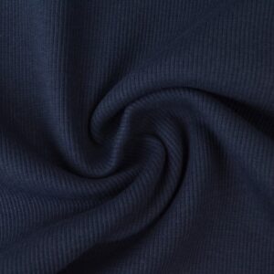 Rib boordstof - Donker marineblauw