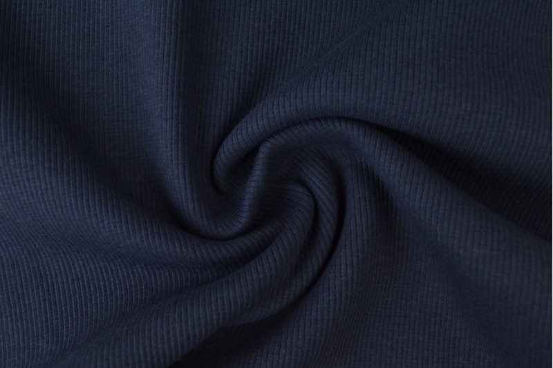 Rib boordstof - Donker marineblauw
