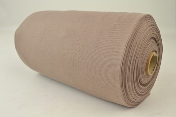 Rib boordstof - Taupe - Rol