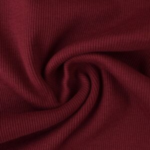 Rib boordstof - Bordeaux rood
