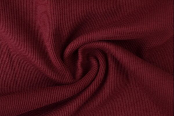 Rib boordstof - Bordeaux rood