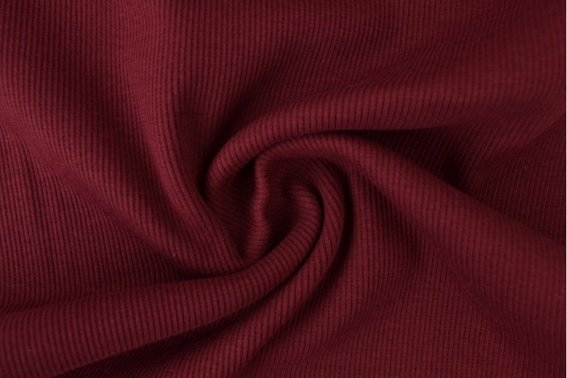 Rib boordstof - Bordeaux rood