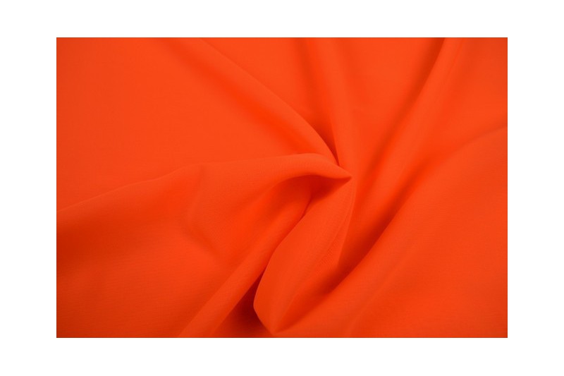Chiffon stof - Donker oranje