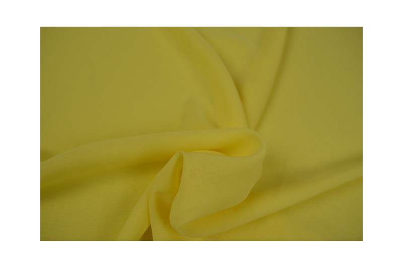 Chiffon stof - Licht geel