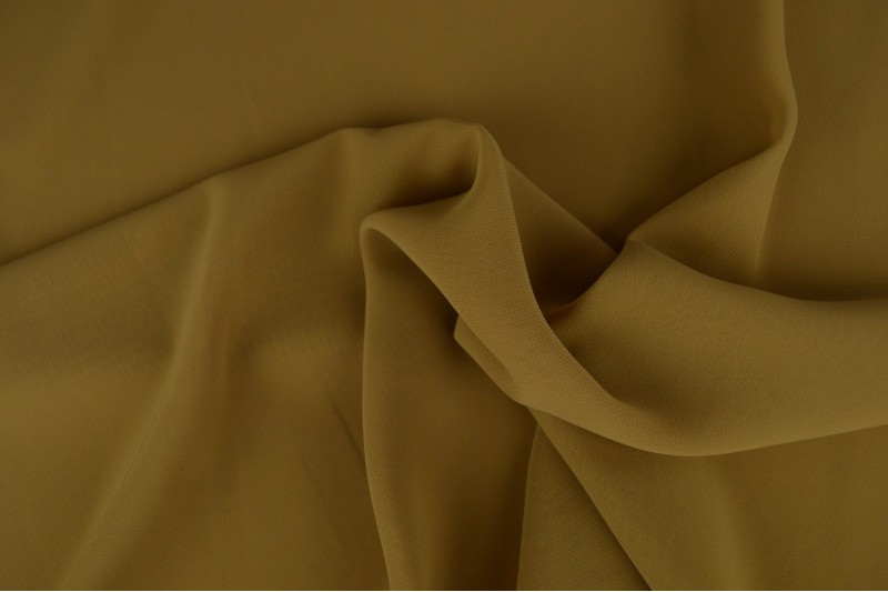 Chiffon stof - Donker beige