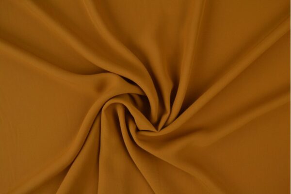 Chiffon stof - Donker okergeel
