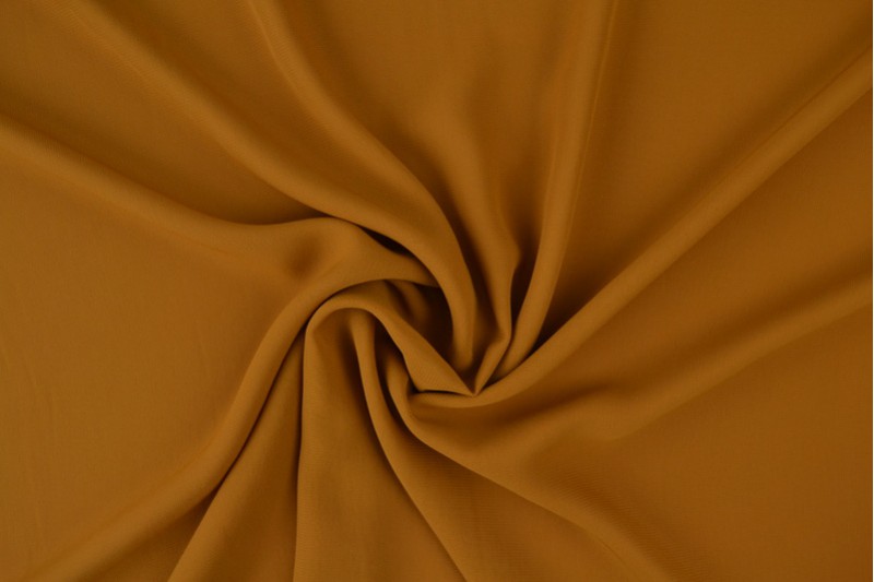 Chiffon stof - Donker okergeel