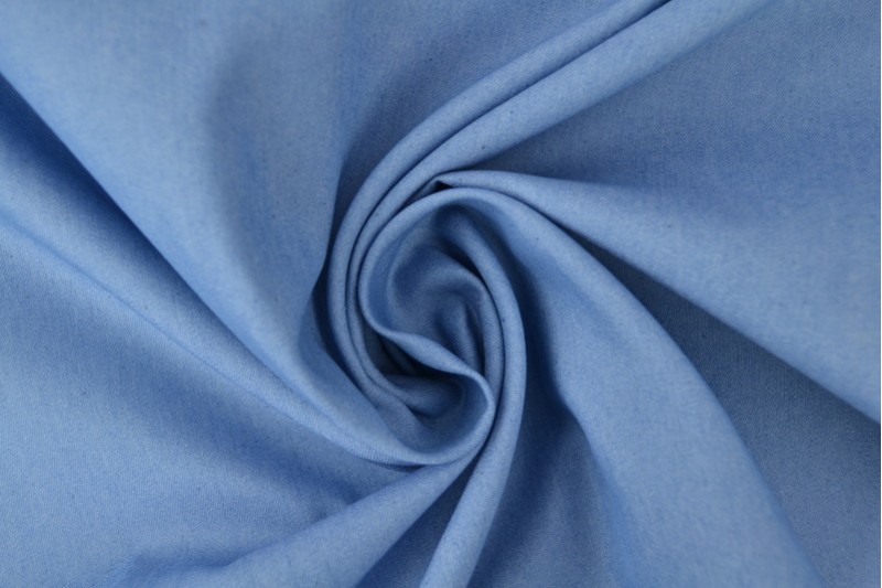 Denim chambray gewassen - Lichtblauw