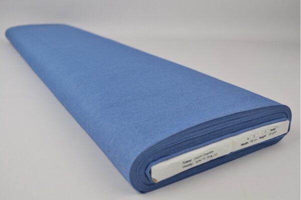 Denim chambray gewassen - Blauw - Rol