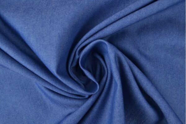Denim chambray gewassen - Indigoblauw