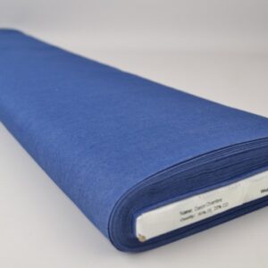 Denim chambray gewassen - Indigoblauw - Rol