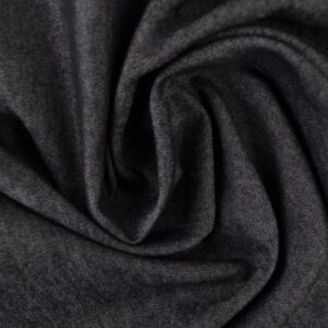 Denim chambray gewassen - Zwart