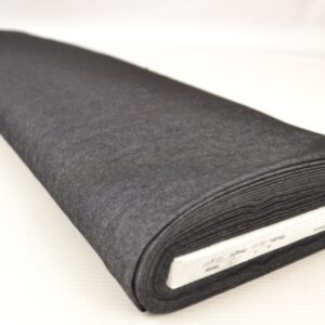 Denim chambray gewassen - Zwart - Rol
