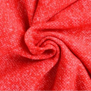 French terry melange viscose - Rood