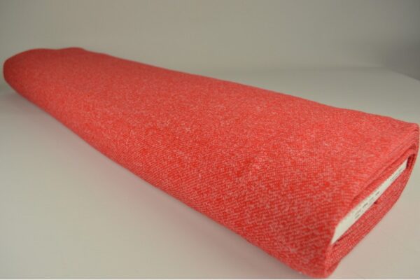 French terry melange viscose - Rood - Rol