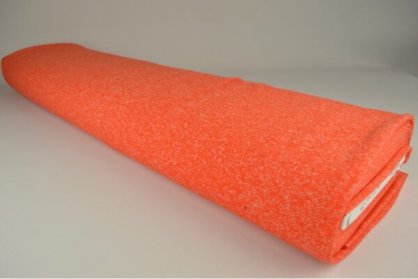 French terry melange viscose - Donker oranje - Rol
