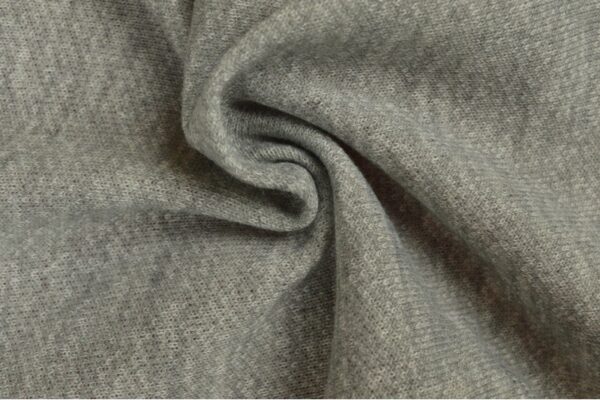French terry melange viscose - Zilvergrijs
