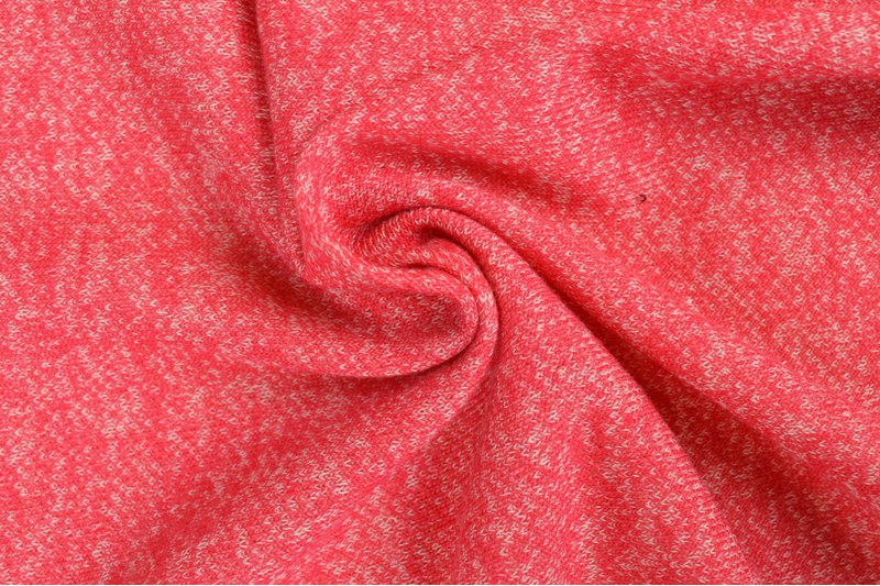 French terry melange viscose - Roze