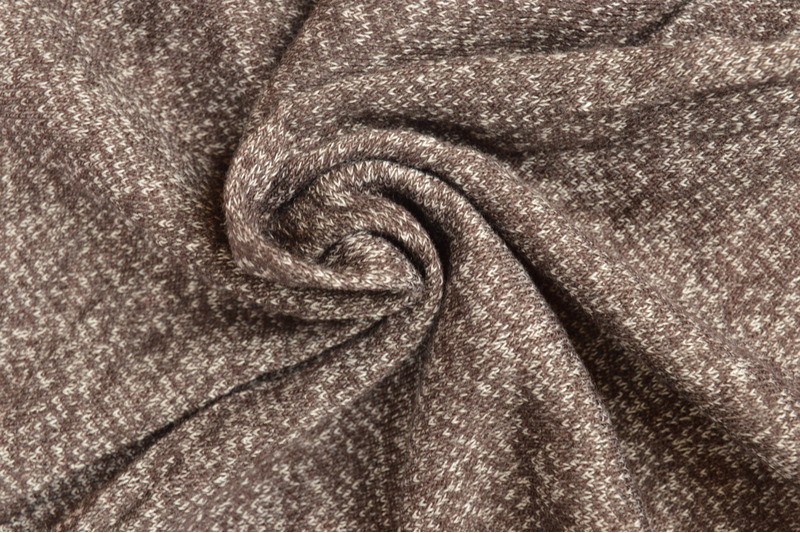 French terry melange viscose - Bruin