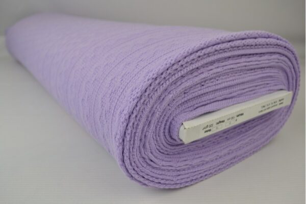 Jacquard gebreid kabel stof - Lavendel - Rol