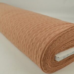 Jacquard gebreid kabel stof - Beige - Rol