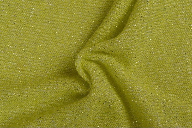 Jersey lurex - Limoengroen