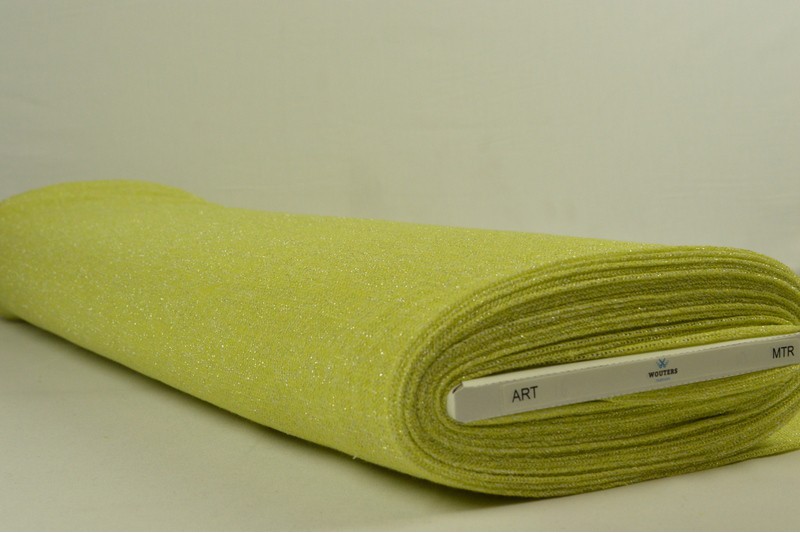 Jersey lurex – Limoengroen – Rol
