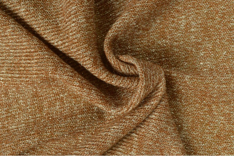 Jersey lurex - Lichtbruin