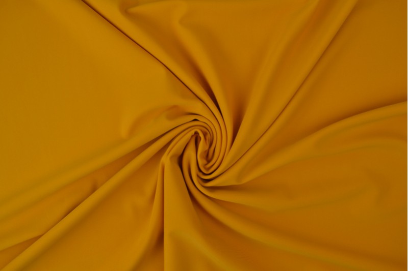Lycra stof - Okergeel