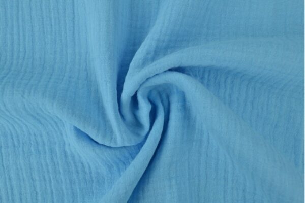 Mousseline - Aqua blauw