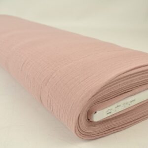 Mousseline stof - Dusty roze - Rol