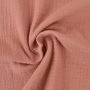 Mousseline stof - Oud roze