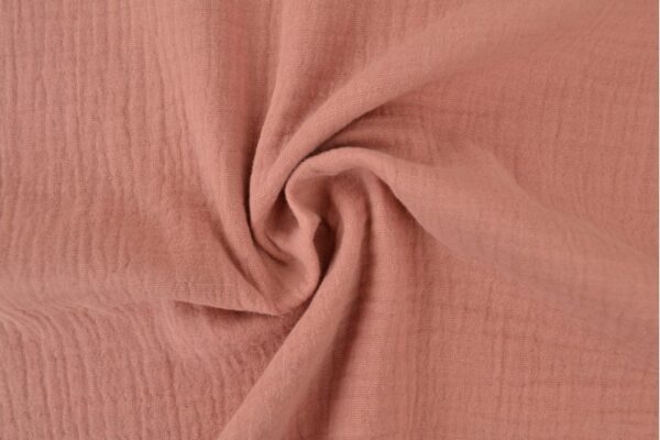 Mousseline stof - Oud roze