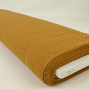Mousseline stof - Donker okergeel - Rol