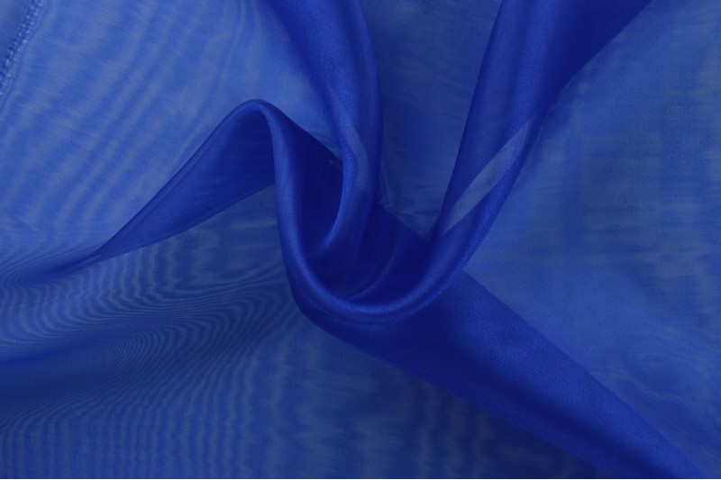 Organza stof - Donkerblauw