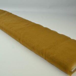 Organza stof - Donker okergeel - Rol