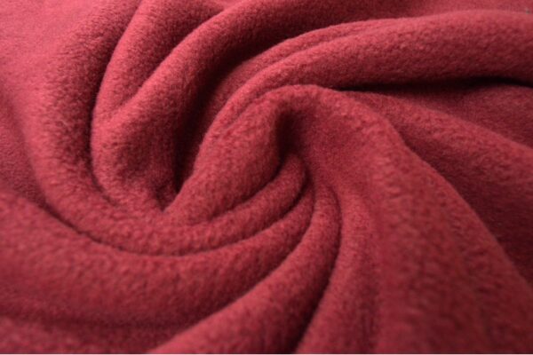 Fleece stof - Bordeaux rood