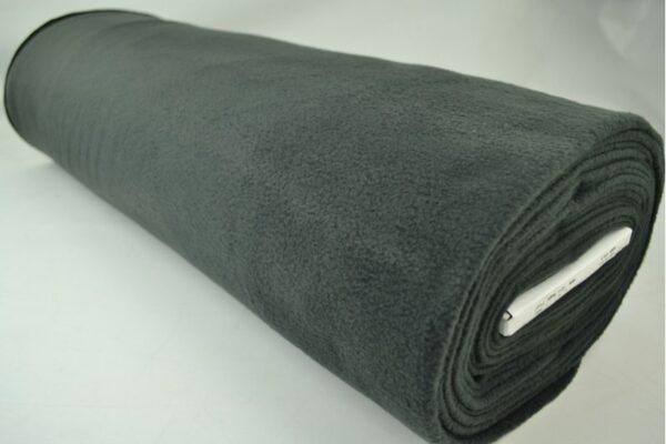 Fleece stof - Antraciet - Rol