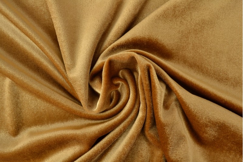 Velvet stof - Goud