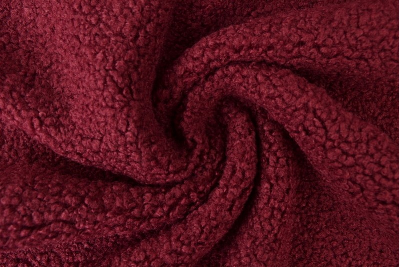 Teddy bont - Bordeaux rood