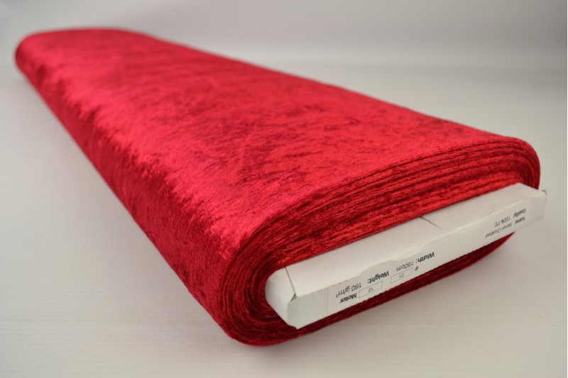 Velours de panne – Rood – Rol