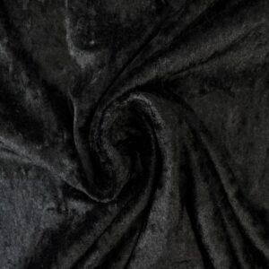 Velours de panne - Zwart