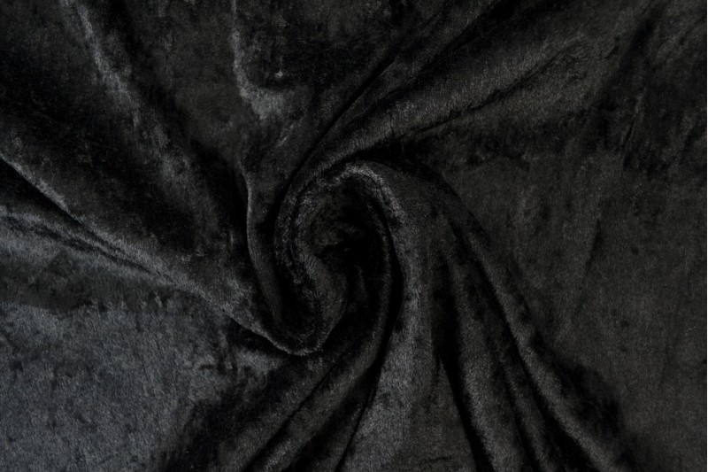 Velours de panne – Zwart