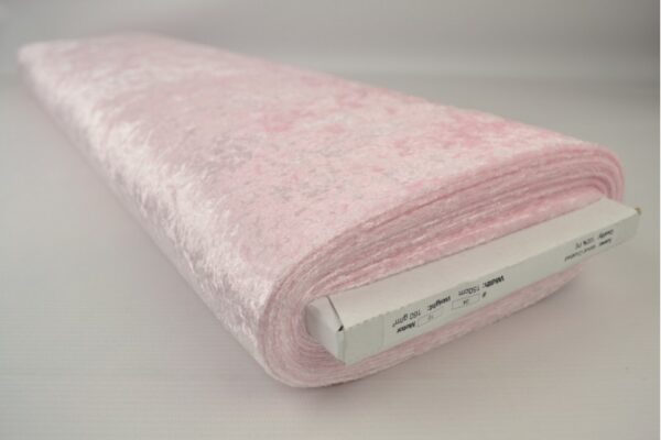Velours de panne - Baby roze - Rol
