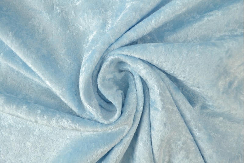 Velours de panne - Baby blauw