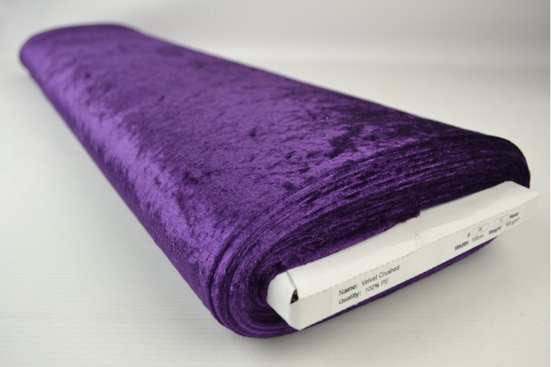 Velours de panne – Paars – Rol